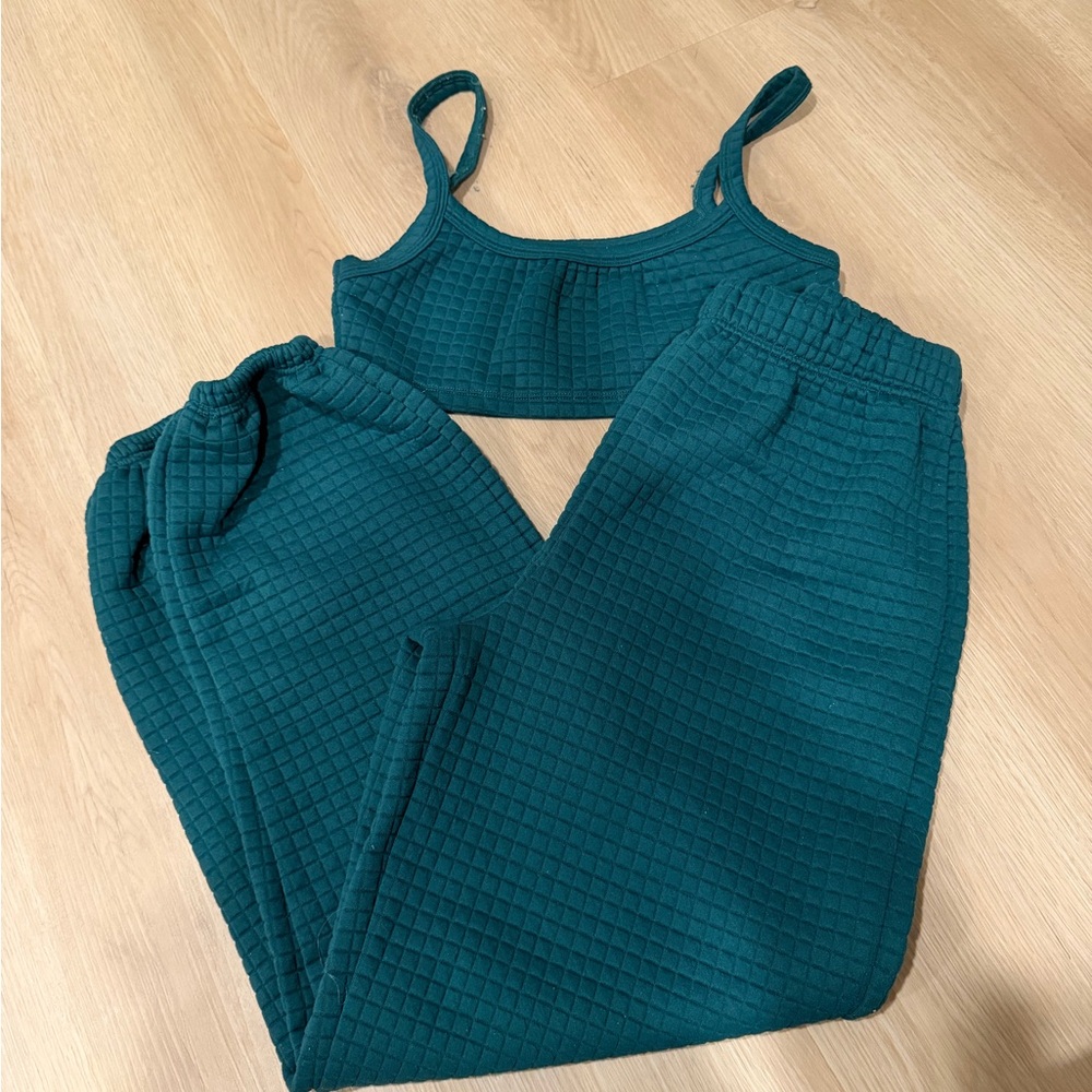 Princess Polly Teal Textured Set